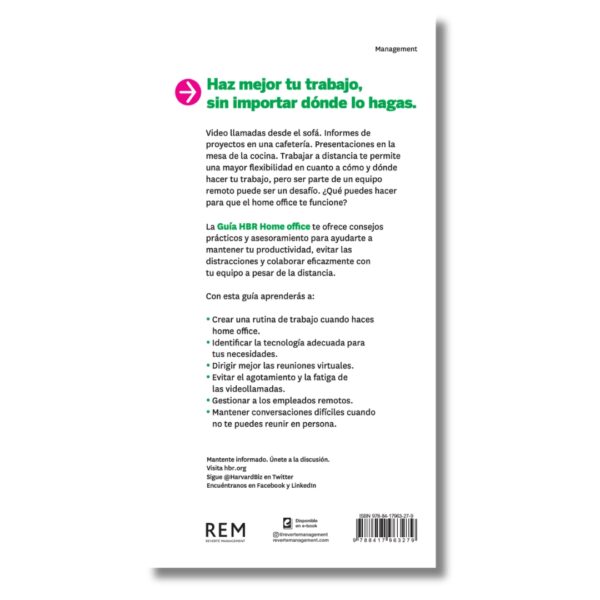 Home office (trabajo remoto); Guías HBR de Harvard Business Review. Libros crecimiento personal, libros desarrollo personal, libros inteligencia emocional, libros bienestar, libros desarrollo profesional, libros liderazgo, libros motivación, libros motivadores, libros productividad, libros gestión habilidades, descubre tus fortalezas, inteligencia emocional