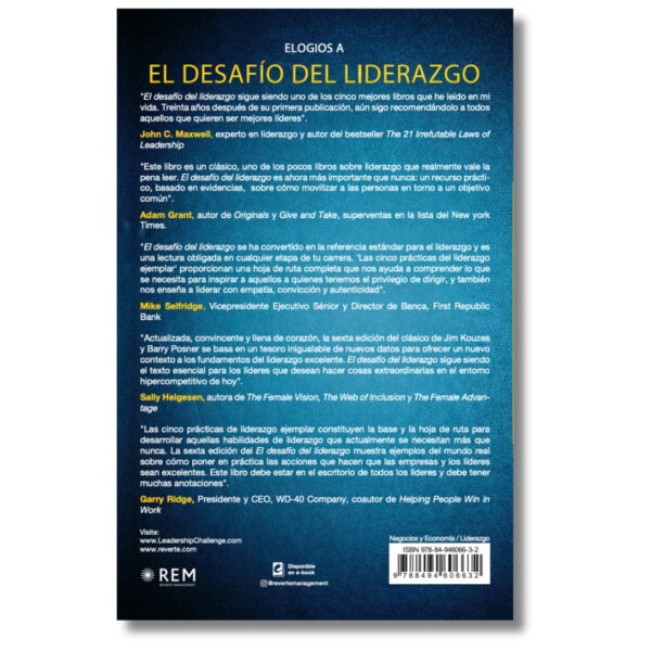 El Desafío del Liderazgo;James M Kouzes, Barry Z. Posner. Libros crecimiento personal, libros desarrollo personal, libros inteligencia emocional, libros bienestar, libros desarrollo profesional, libros liderazgo, libros motivación, libros motivadores, libros productividad, libros gestión habilidades, descubre tus fortalezas, inteligencia emocional