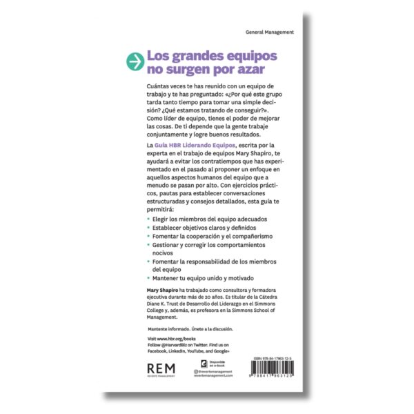 Liderando equipos; Guías HBR de Harvard Business Review. Libros crecimiento personal, libros desarrollo personal, libros inteligencia emocional, libros bienestar, libros desarrollo profesional, libros liderazgo, libros motivación, libros motivadores, libros productividad, libros gestión habilidades, descubre tus fortalezas, inteligencia emocional