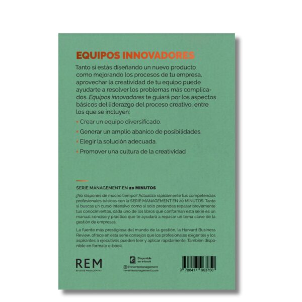 Equipos innovadores; management en 20 minutos de Harvard Business Review. Libros crecimiento personal, libros desarrollo personal, libros inteligencia emocional, libros bienestar, libros desarrollo profesional, libros liderazgo, libros motivación, libros motivadores, libros productividad, libros gestión habilidades, descubre tus fortalezas, inteligencia emocional