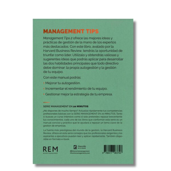 Management Tips 2; management en 20 minutos de Harvard Business Review. Libros crecimiento personal, libros desarrollo personal, libros inteligencia emocional, libros bienestar, libros desarrollo profesional, libros liderazgo, libros motivación, libros motivadores, libros productividad, libros gestión habilidades, descubre tus fortalezas, inteligencia emocional