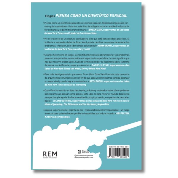 Piensa como un científico espacial; Ozan Varol. Libros crecimiento personal, libros desarrollo personal, libros inteligencia emocional, libros bienestar, libros desarrollo profesional, libros liderazgo, libros motivación, libros motivadores, libros productividad, libros gestión habilidades, descubre tus fortalezas, inteligencia emocional