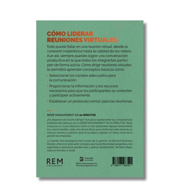 Cómo liderar reuniones virtuales; Harvard Business Review. Libros crecimiento personal, libros desarrollo personal, libros inteligencia emocional, libros bienestar, libros desarrollo profesional, libros liderazgo, libros motivación, libros motivadores, libros productividad, libros gestión habilidades, descubre tus fortalezas, inteligencia emocional