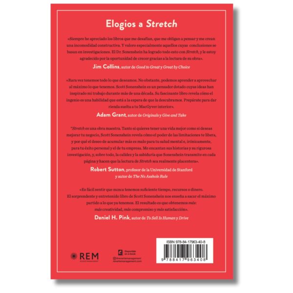 Stretch; Scott Sonenshein. Libros crecimiento personal, libros desarrollo personal, libros inteligencia emocional, libros bienestar, libros desarrollo profesional, libros liderazgo, libros motivación, libros motivadores, libros productividad, libros gestión habilidades, descubre tus fortalezas, inteligencia emocional