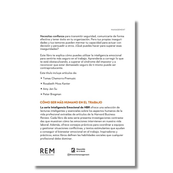 Confianza; Harvard Business Review. Libros crecimiento personal, libros desarrollo personal, libros inteligencia emocional, libros bienestar, libros desarrollo profesional, libros liderazgo, libros motivación, libros motivadores, libros productividad, libros gestión habilidades, descubre tus fortalezas, inteligencia emocional