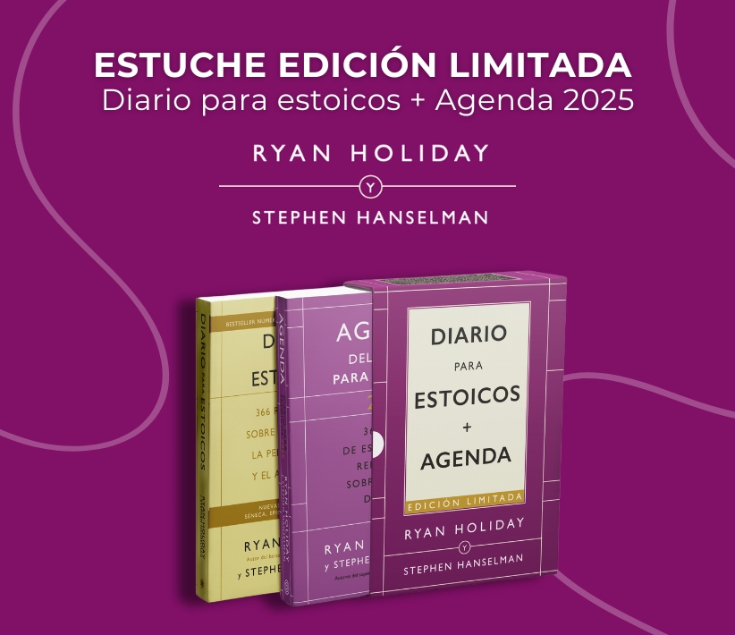 2025 Estuche Diario para estoicos + Agenda; Ryan Holiday. Libros crecimiento personal, libros desarrollo personal, libros inteligencia emocional, libros bienestar, libros desarrollo profesional, libros liderazgo, libros motivación, libros motivadores, libros productividad, libros gestión habilidades, descubre tus fortalezas, inteligencia emocional