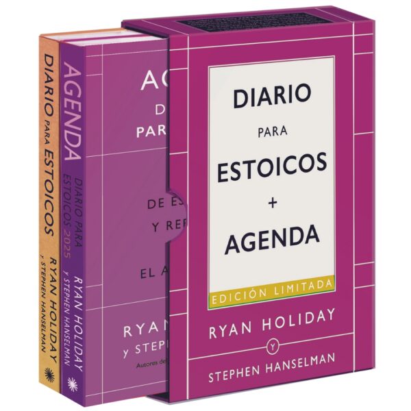 2025 Estuche Diario para estoicos + Agenda; Ryan Holiday. Libros crecimiento personal, libros desarrollo personal, libros inteligencia emocional, libros bienestar, libros desarrollo profesional, libros liderazgo, libros motivación, libros motivadores, libros productividad, libros gestión habilidades, descubre tus fortalezas, inteligencia emocional