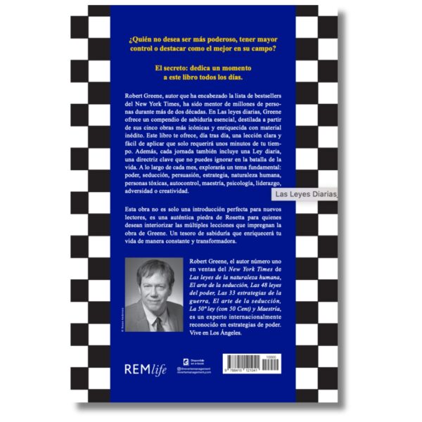 Las Leyes Diarias; Robert Greene. Libros crecimiento personal, libros desarrollo personal, libros inteligencia emocional, libros bienestar, desarrollo profesional, libros liderazgo, libros motivación, libros motivadores, libros productividad, libros gestión habilidades, descubre tus fortalezas