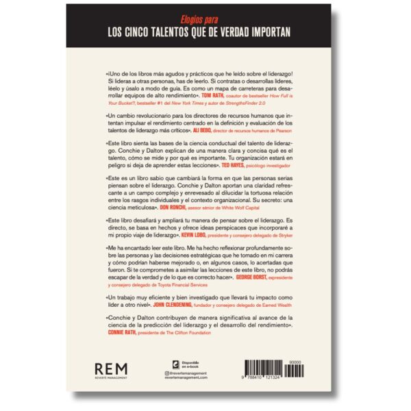 Los 5 talentos que realmente importan; Barry Conchie & Sarah Dalton. Libros crecimiento personal, libros desarrollo personal, libros inteligencia emocional, libros bienestar, libros desarrollo profesional, libros liderazgo, libros motivación, libros motivadores, libros productividad, libros gestión habilidades, descubre tus fortalezas, inteligencia emocional