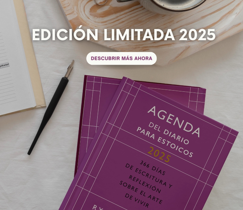 2025 Agenda Diario para estoicos; Ryan Holiday. Libros crecimiento personal, libros desarrollo personal, libros inteligencia emocional, libros bienestar, libros desarrollo profesional, libros liderazgo, libros motivación, libros motivadores, libros productividad, libros gestión habilidades, descubre tus fortalezas, inteligencia emocional